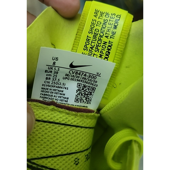 Nike Zoom VaporFly Double Stacked W Sz 8 Running Shoes Sneakers CV8474-300 Green - Picture 5 of 13